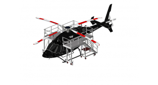 Plateforme d'accès pour hélicoptère Bell 429