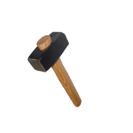 Massette angles abattus chanfreinée emmanché bois