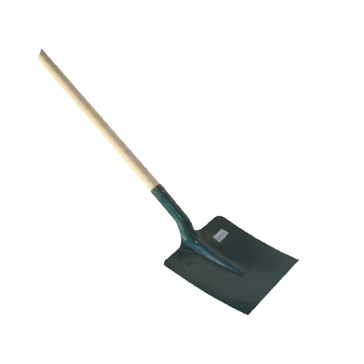Pelle carrée emmanchée bois