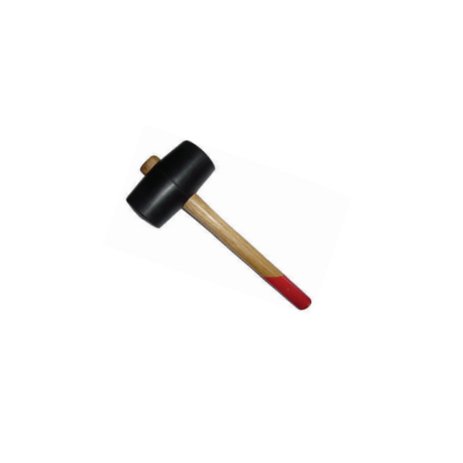 Maillet caoutchouc emmanché bois
