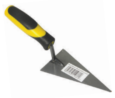 Truelle triangulaire manche bi matières