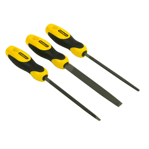 [0-22-445] Limes batardes 150mm - Jeu de 3 pièces Stanley