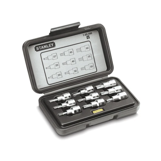 [1-89-098] Coffre à douilles Torx 1/2" - Jeu de 9pcs