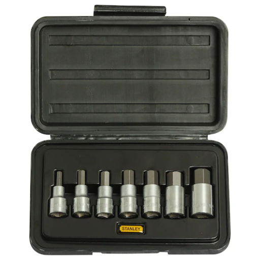 [1-89-099] Coffret à douilles 6 Pans 1/2" - Jeu de 7pcs