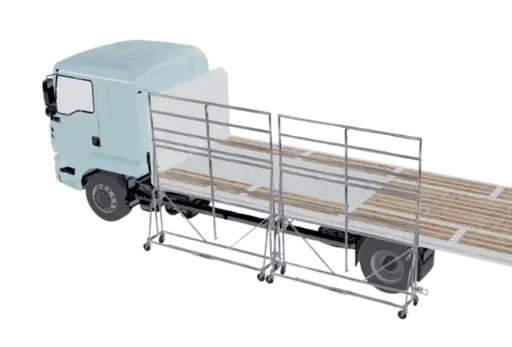 [GCTC333] Garde-corps temporaires camion - Panneaux de 3,33m x H4m (rabattable à H2,7m)