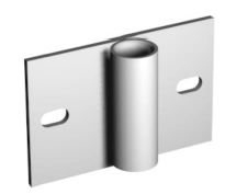 Platine rive de dalle pour potelet 25mm