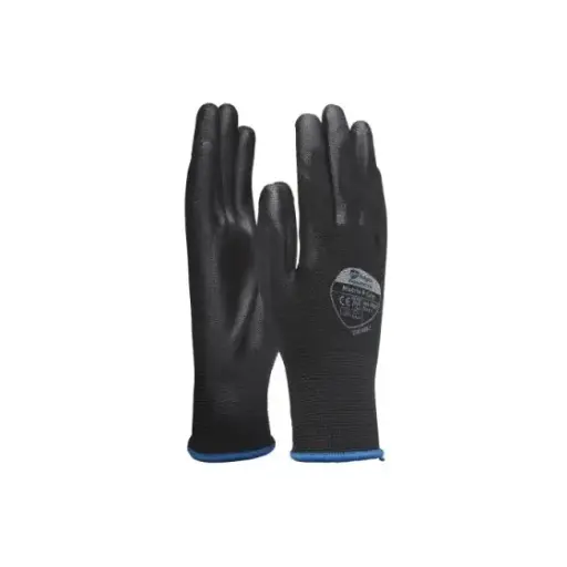 Gants tricotés recouverts PU
