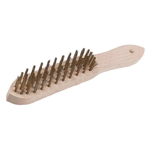 Brosse métallique laitonnée