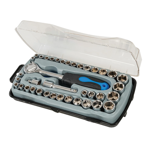 Douilles métriques et AF, 6 pans, 39 pcs