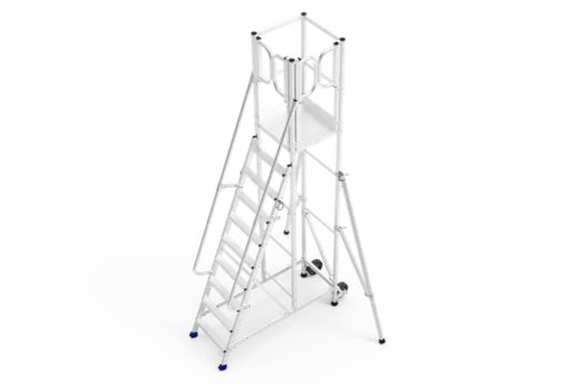 Escabeau avec sortie latérale