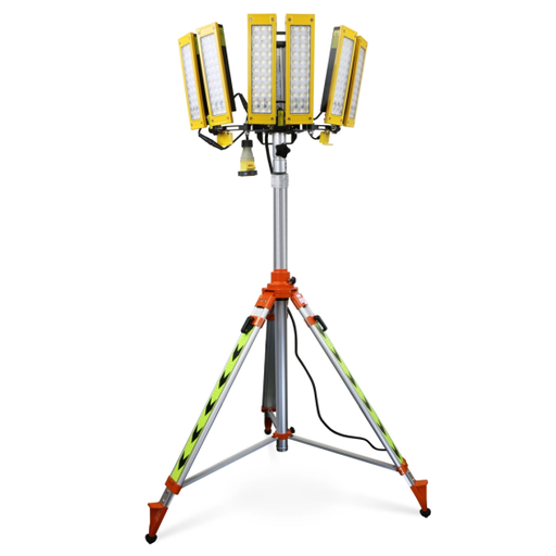 [EL060008] Projecteur de chantier 360° TowerLight 600W 6500K avec trépied de 3 m