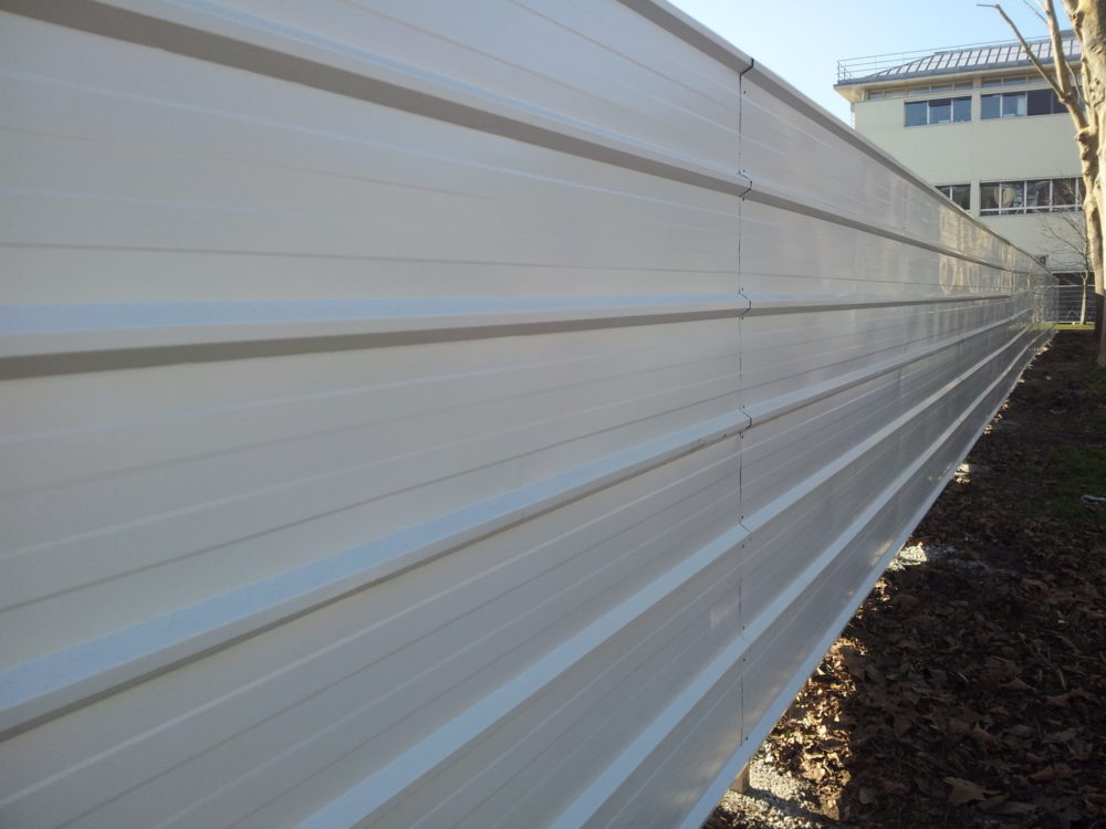 Tôle de bardage / Palissade de chantier fin