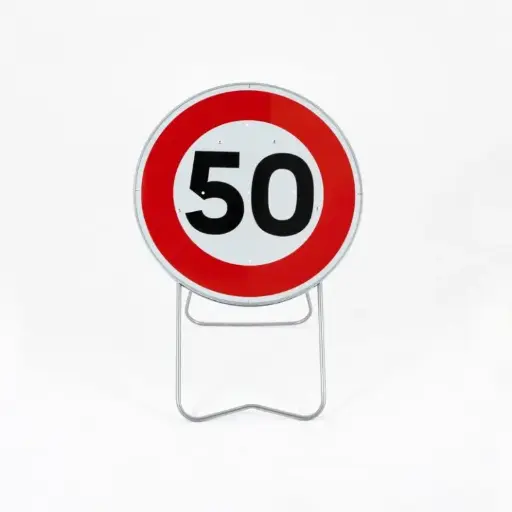 Panneau de chantier BK14 50km/h