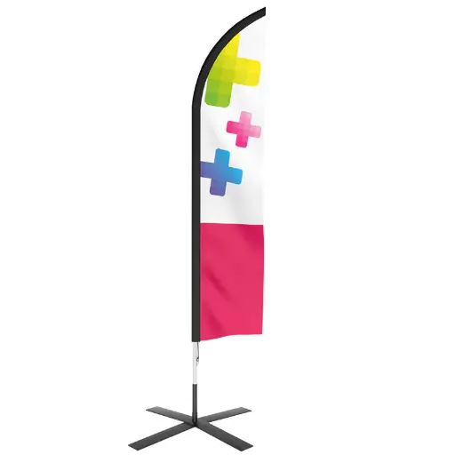 [DFP001] Drapeau forme plume 