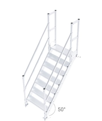 Escalier d'accès en aluminium