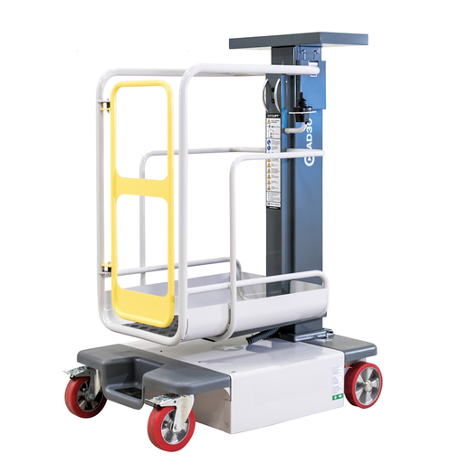 Nacelle semi-électrique à mât vertical hauteur de travail jusqu'à 4,95m