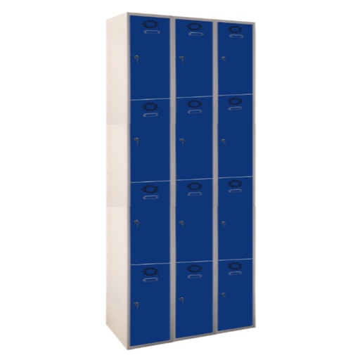 Vestiaire multi-cases 4 niveaux - 4 à 16 portes