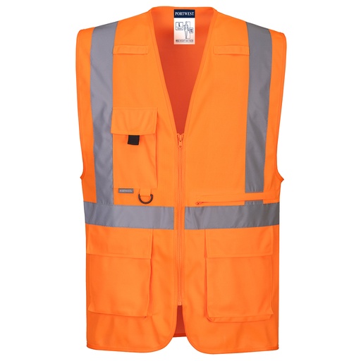 Gilet Executive Haute Visibilité avec poche pour tablette 