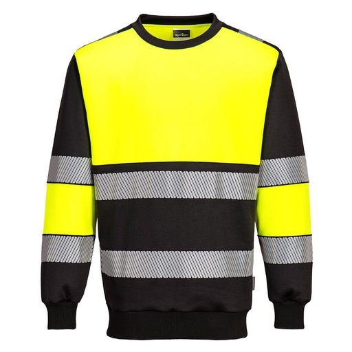 Sweat-shirt PW3 H-Vis Class 1 Orange/Noir