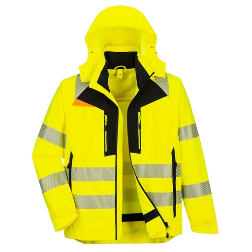 Parka 4 en 1 Haute visibilité 