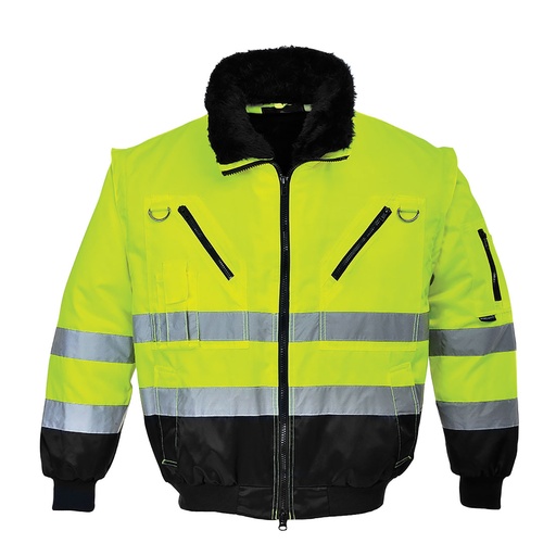 Blouson de pilote 3 en 1 haute visibilité 