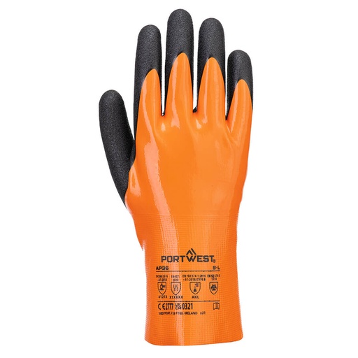 Gant ultra adhérent - Grip 15 - Nitrile Orange/Noir 