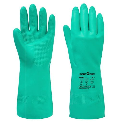 Pack de gants résistants aux produits chimiques - Nitrosafe Essential Vert 