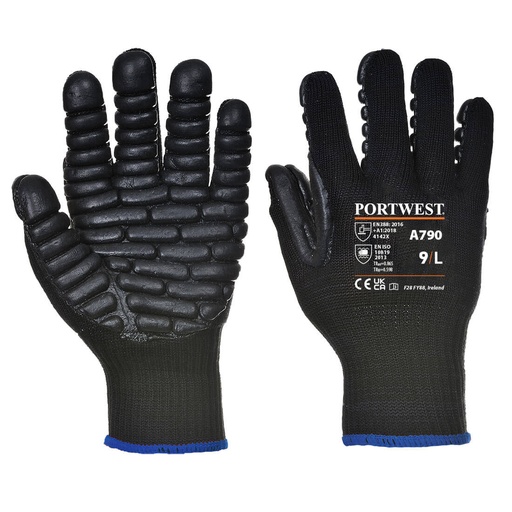 Gant Anti Vibration - Noir 