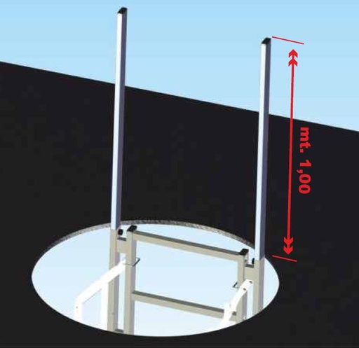 Crosse aluminium H1m